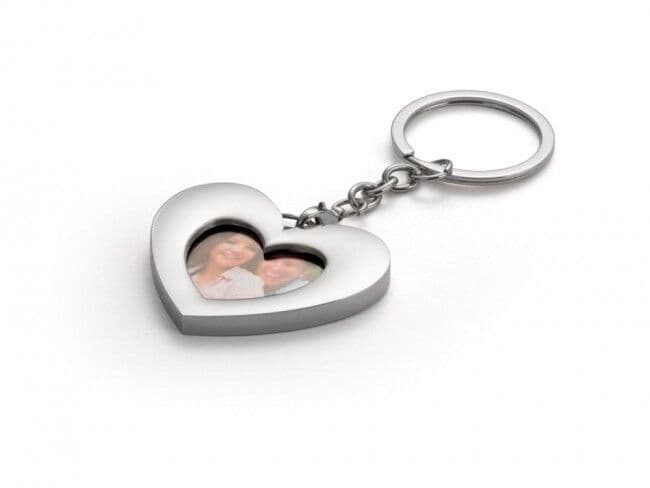 ZILVERSTAD Ключодържател със снимка - сърце