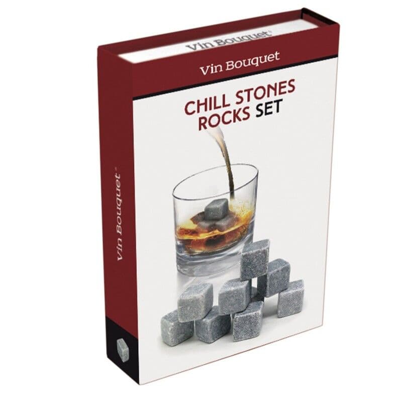 Vin Bouquet Сет охладители за напитки от естествен камък „STONE  ROCKS“ – 9 бр.