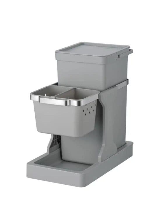 EKO Кош за вграждане и за разделно събиране “DECO“- 20л + 4л - сив