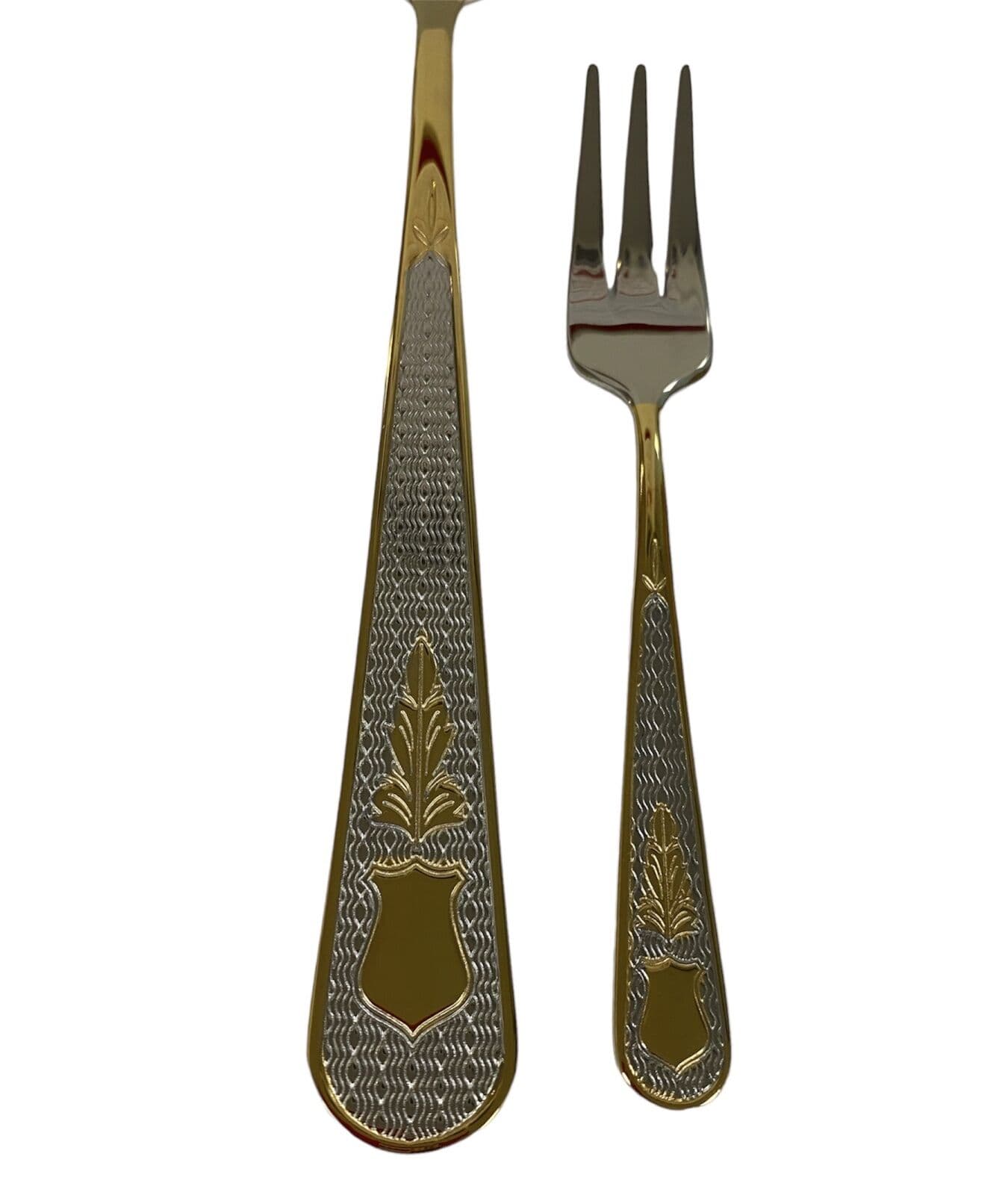 HERDMAR Прибори за торта “GUELL“ – 7 части- с позлатен елемент