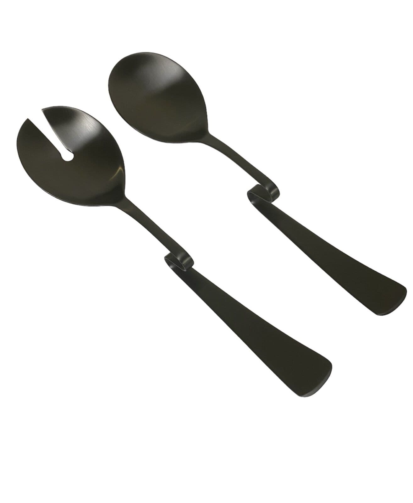 HERDMAR Прибори за салата “CARMIL“ - 2 части - черен мат