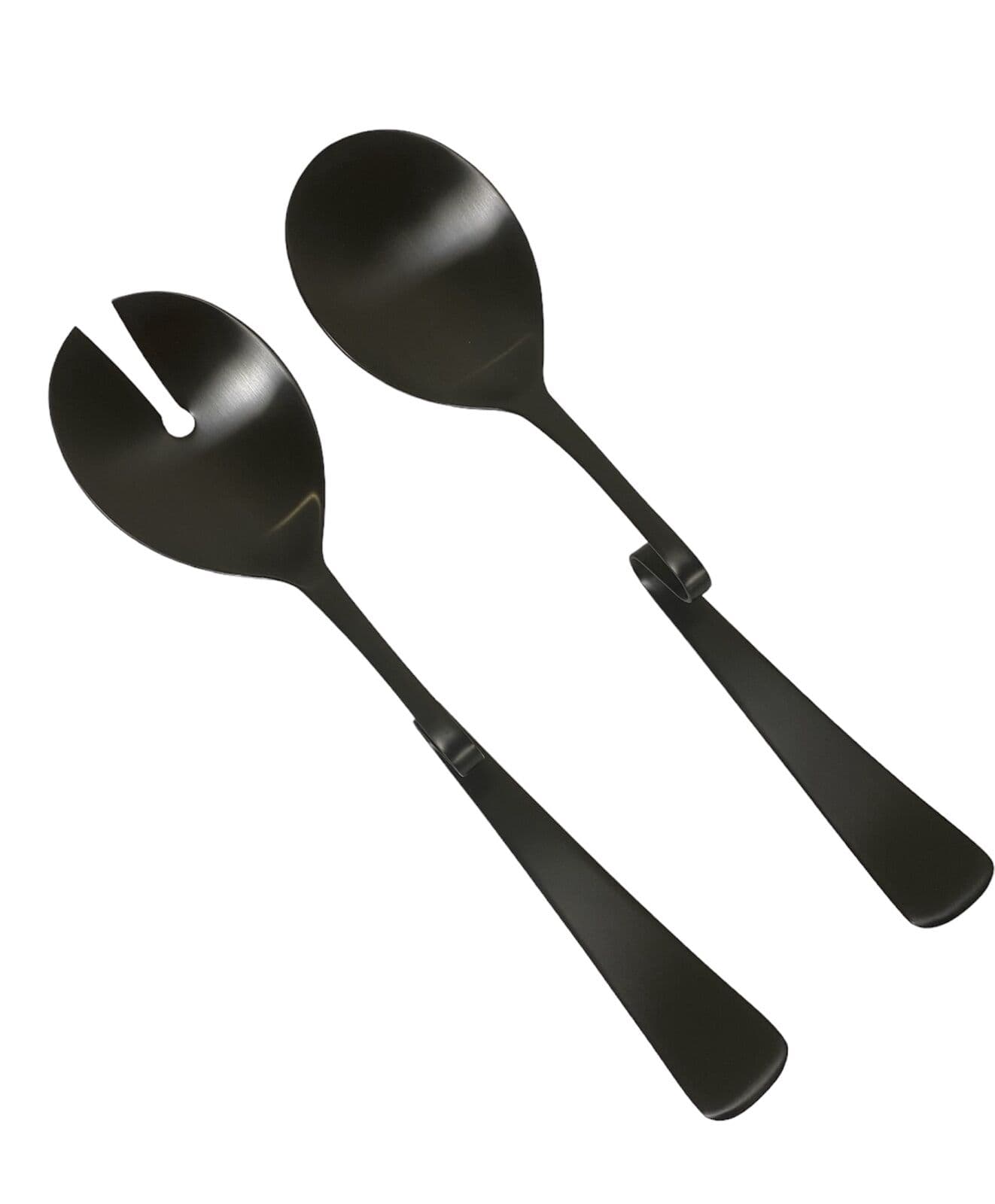 HERDMAR Прибори за салата “CARMIL“ – 2 части – черен мат