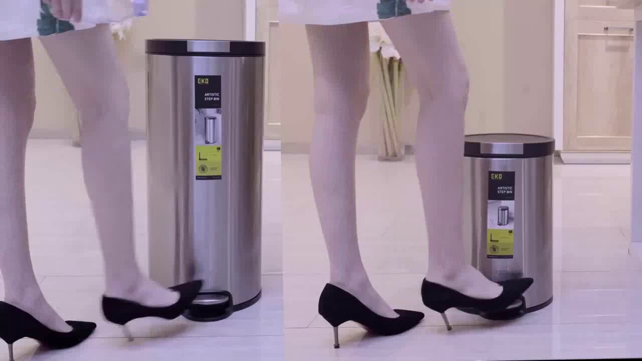 EKO Кош за отпадъци с педал “ARTISTIC“ – 20 литра – черен
