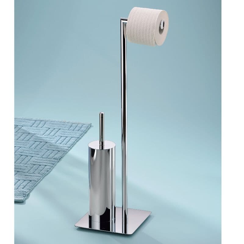 KELA К-т стойка за тоалетна хартия и четка за тоалетна “Style“ – полирана – свободно стояща