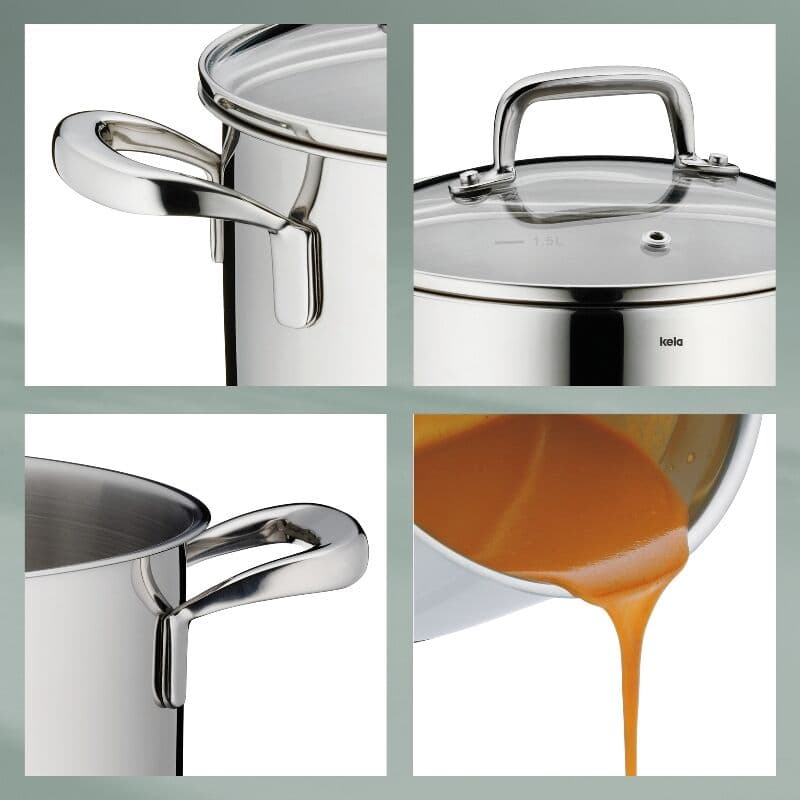 KELA Дълбока тенджера с капак “Flavoria“ – Ø 28 см – 12,2 л.