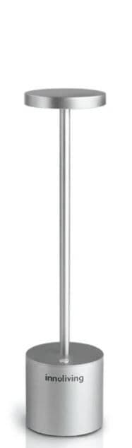 INNOLIVING Настолна LED лампа с акумулаторна батерия - цвят сребро