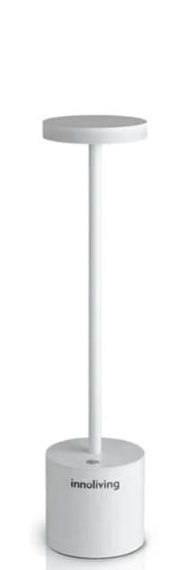 INNOLIVING Настолна LED лампа с акумулаторна батерия - бяла