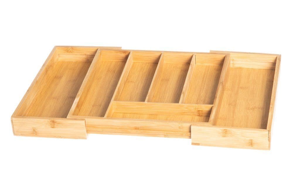 MAKU Бамбуков разтегателен органайзер за прибори 36 – 60 х 35 см.