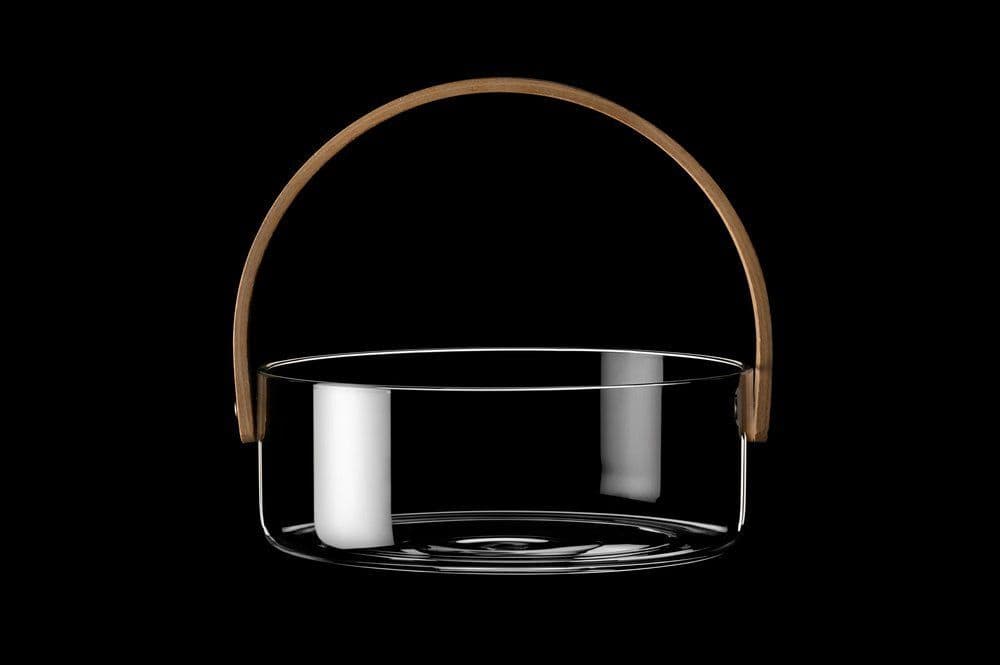 MAKU Стъклена купа за сервиране Ø 18 см. с дръжка