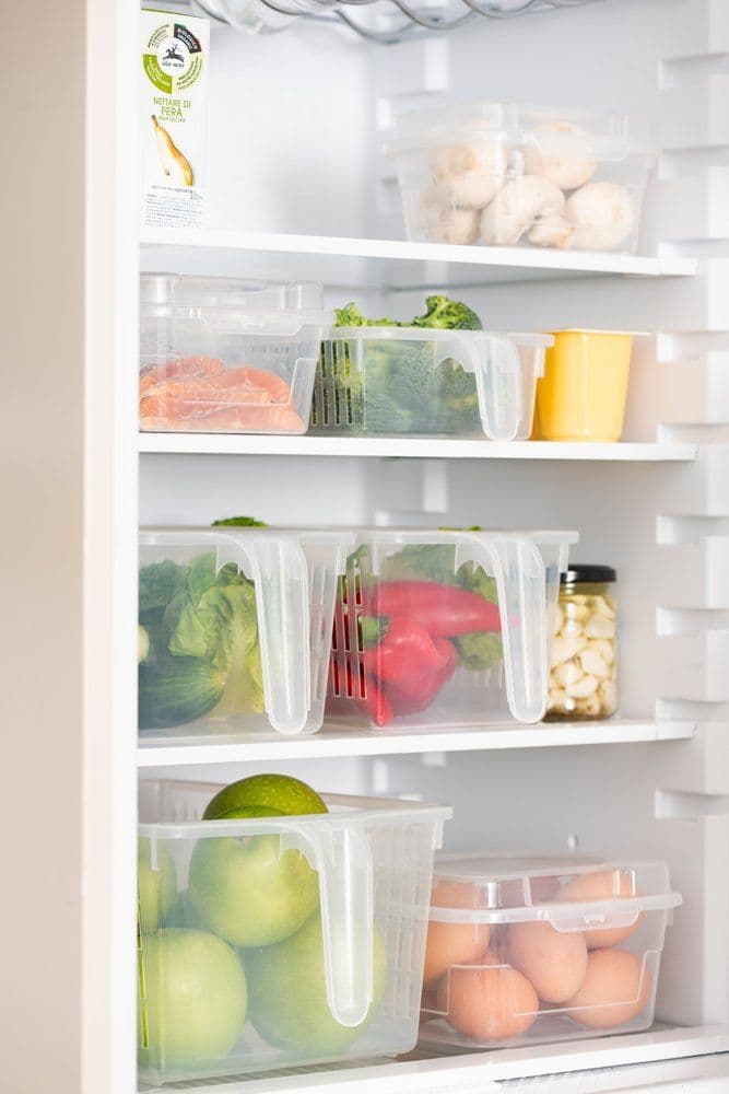 MAKU Органайзер за хладилник с 2 отделения 30 х 14,5 х 6,5 см.