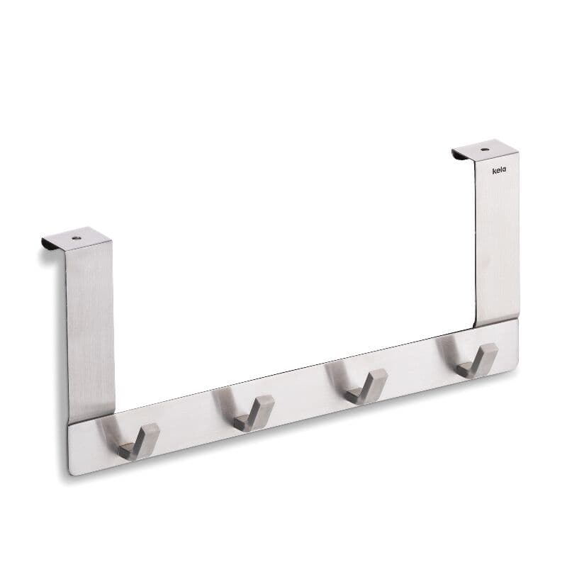 KELA Закачалка за вратички с 4 куки “Colgar“ - неръждаема стомана