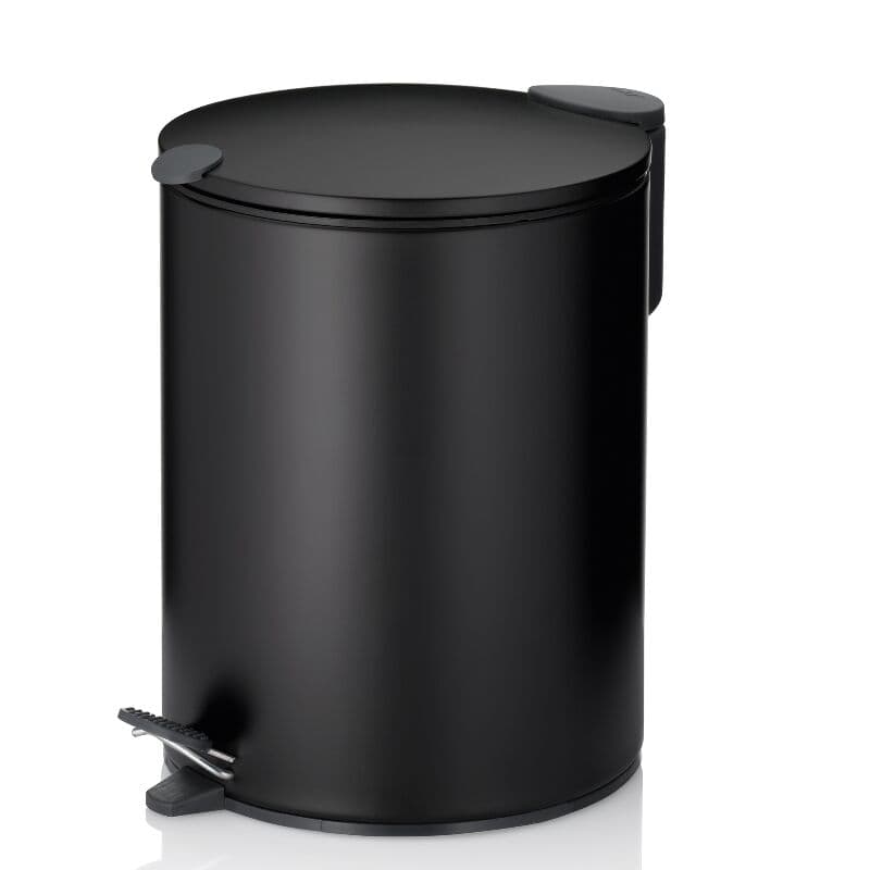 KELA Кош за отпадъци с педал “Mats“ - черен - 5л.
