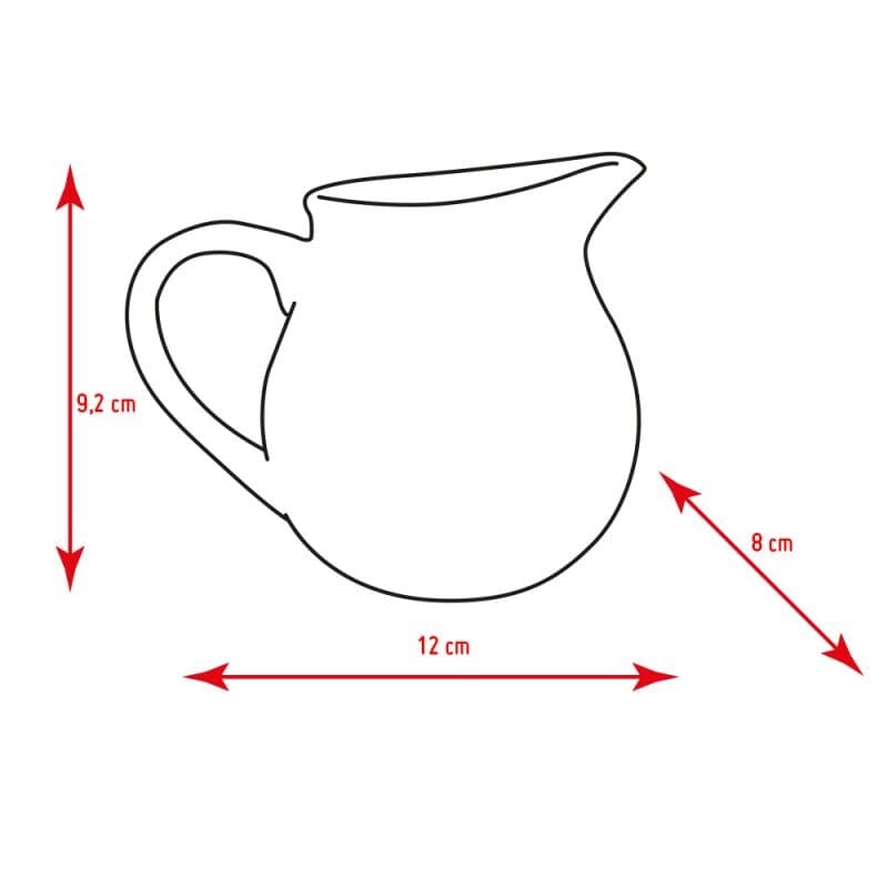 Nerthus Порцеланова каничка за мляко с дръжка – 300 мл.
