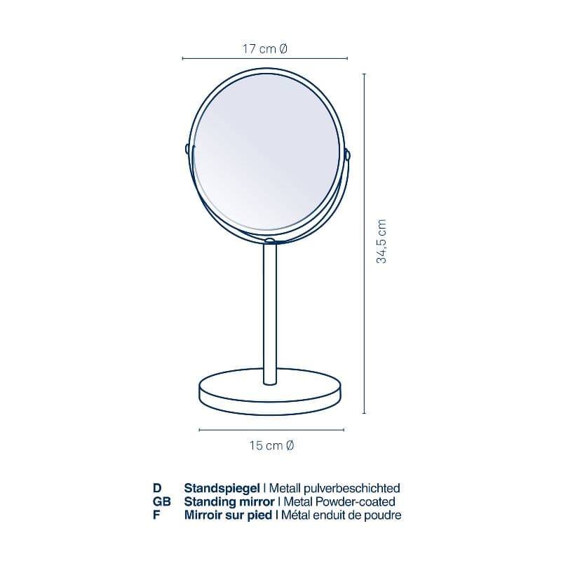 KELA Козметично огледало “Elias“ – черно