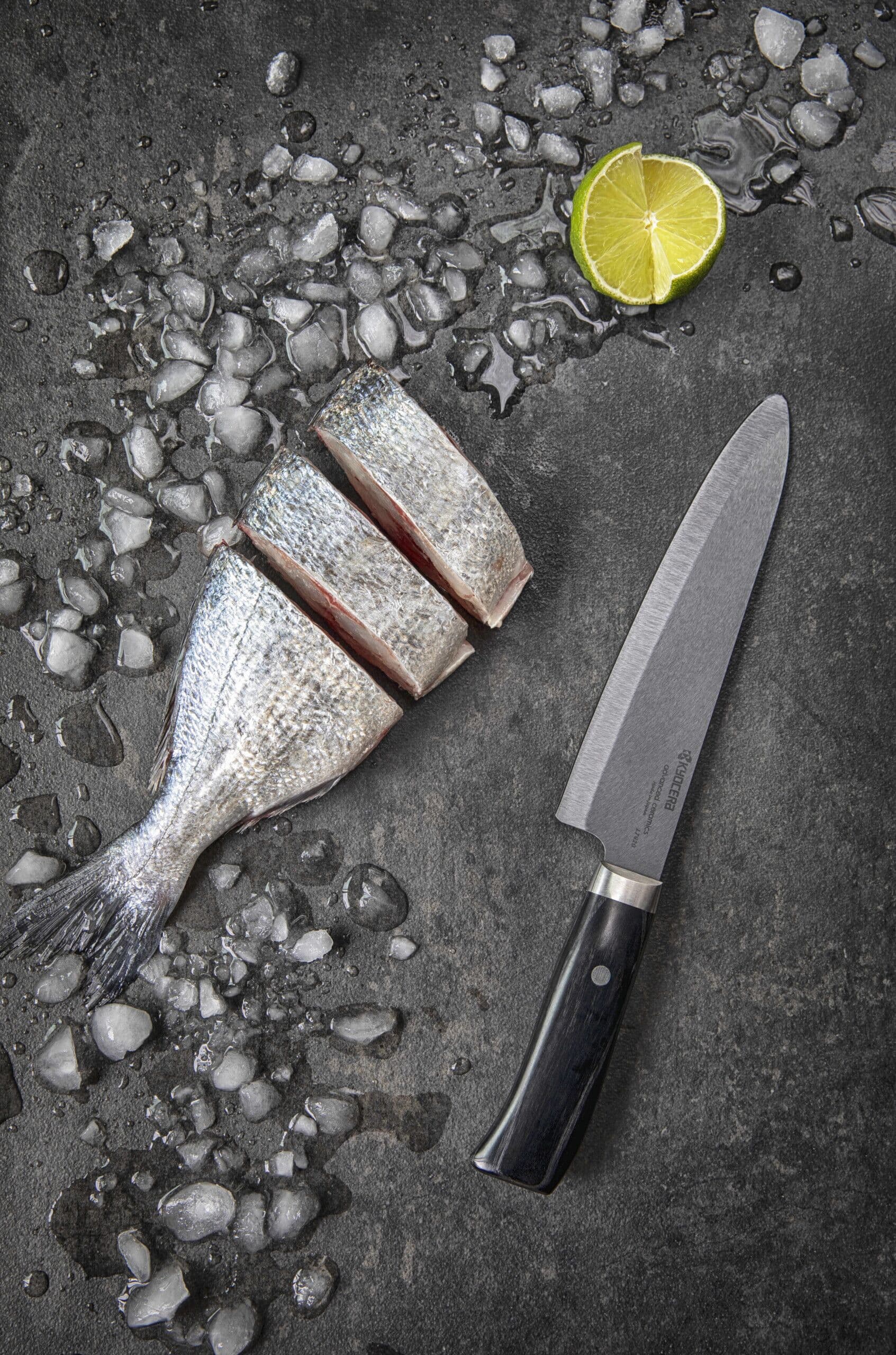 KYOCERA Нож на майстора – черно острие – JAPAN – 18 см.