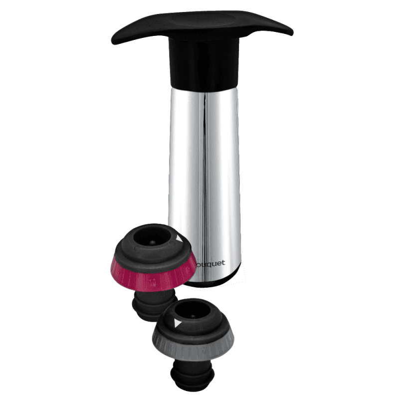 Vin Bouquet Ръчна вакуум помпа с 2 бр. тапи – инокс
