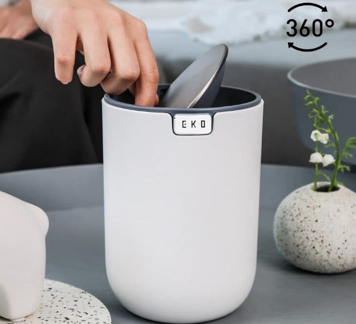 EKO Пластмасово кошче за маса “FANDY – 1,5л. – бяло