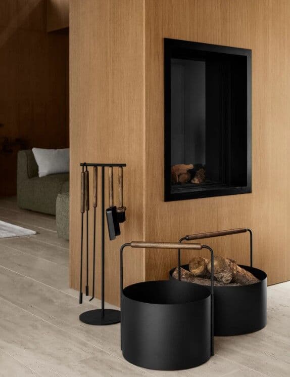 BLOMUS Поставка за дърва ASHI – цвят кафяв – размер L