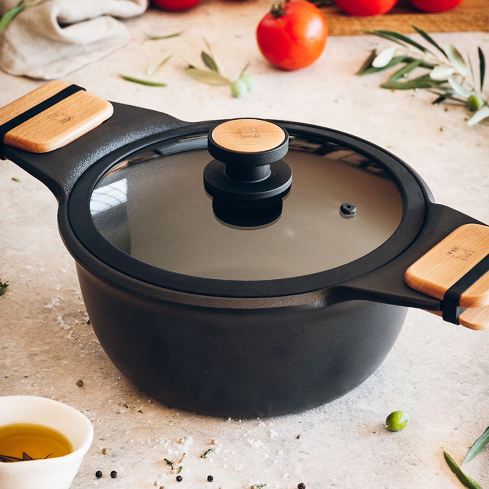 BRA Тенджера с капак “MARKET“ – Ø 28 см. – 5,7 л.