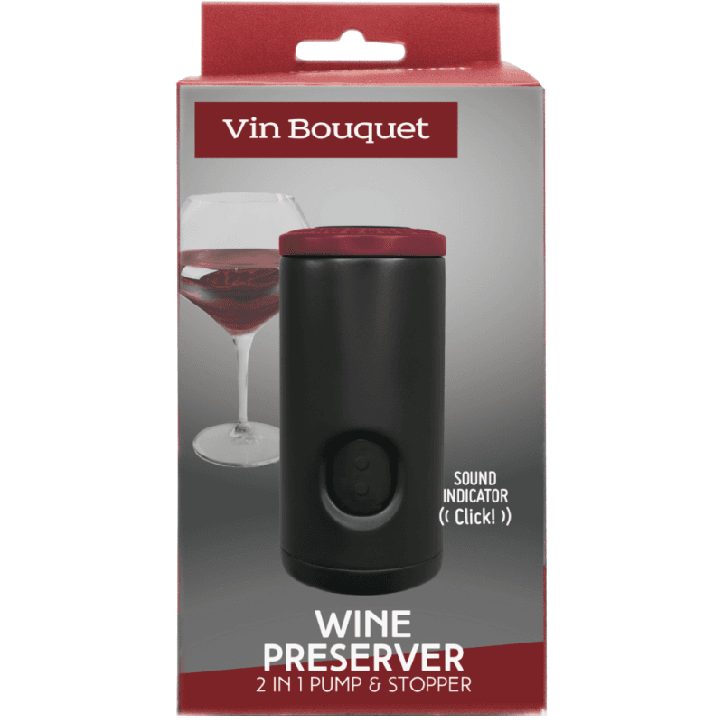 Vin Bouquet Универсална тапа за бутилки с вакуум помпа “CLICK“