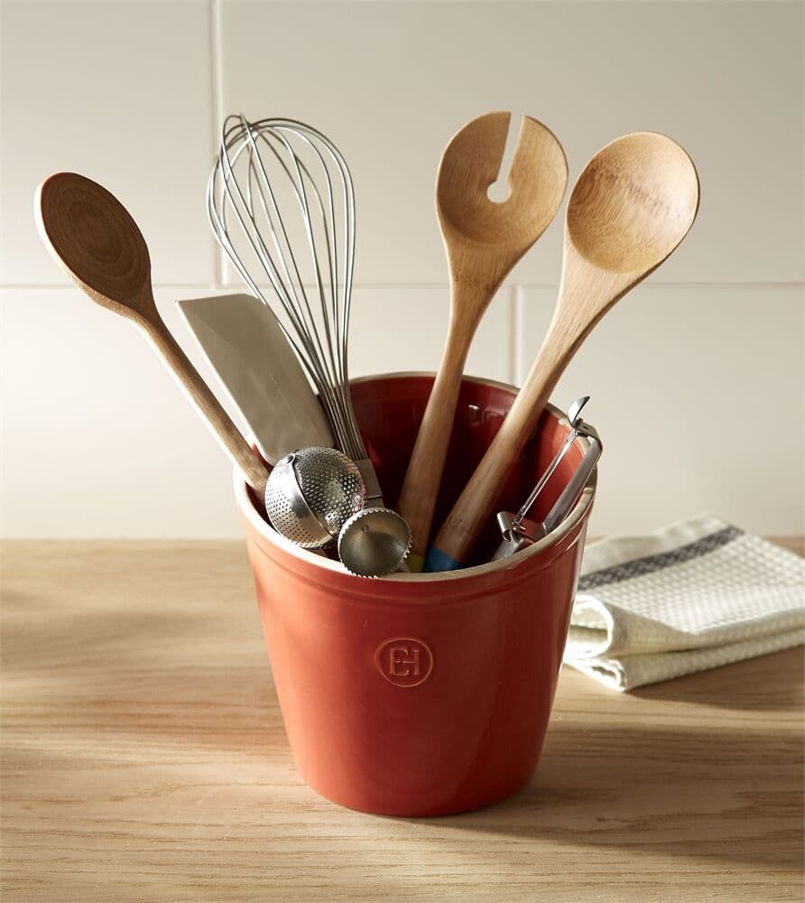 EMILE HENRY Керамичен съд за прибори UTENSIL POT – цвят трюфел