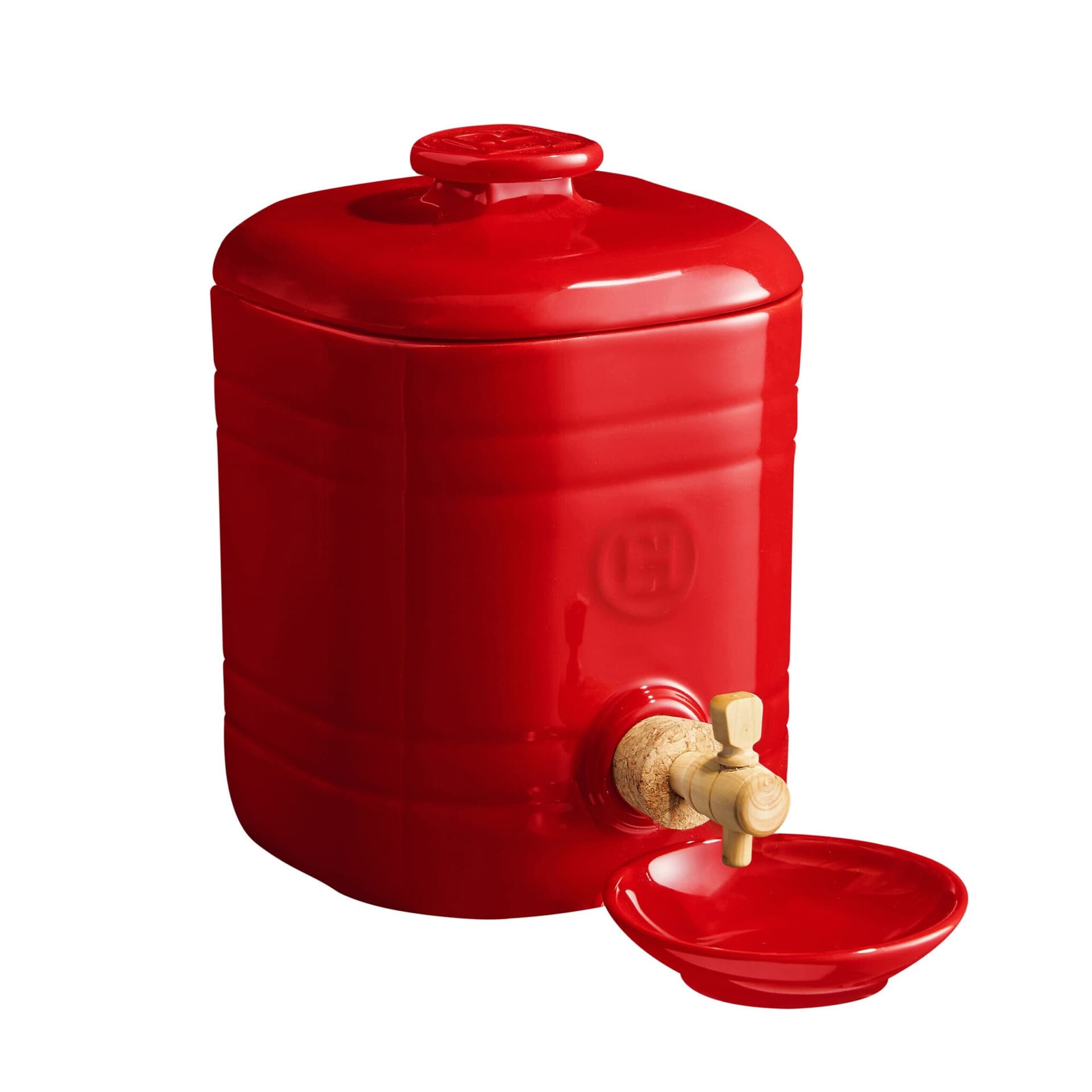 EMILE HENRY Съд за приготвяне на домашен оцет - цвят червен