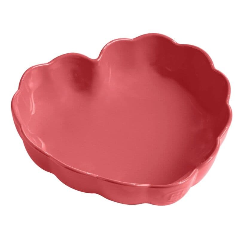 EMILE HENRY Керамична форма сърце „MADELEINE HEART DISH“ – цвят бонбонено розово