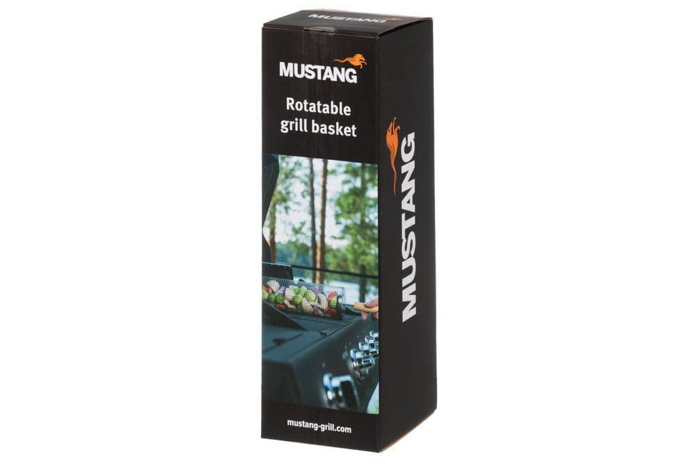 MUSTANG Въртяща/цилиндрична BBQ кошница