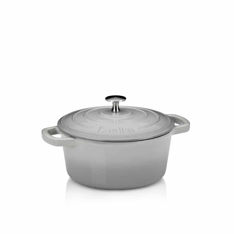 KELA Чугунена тенджера с капак “Calido“ - Ø 21 см. - светло сива