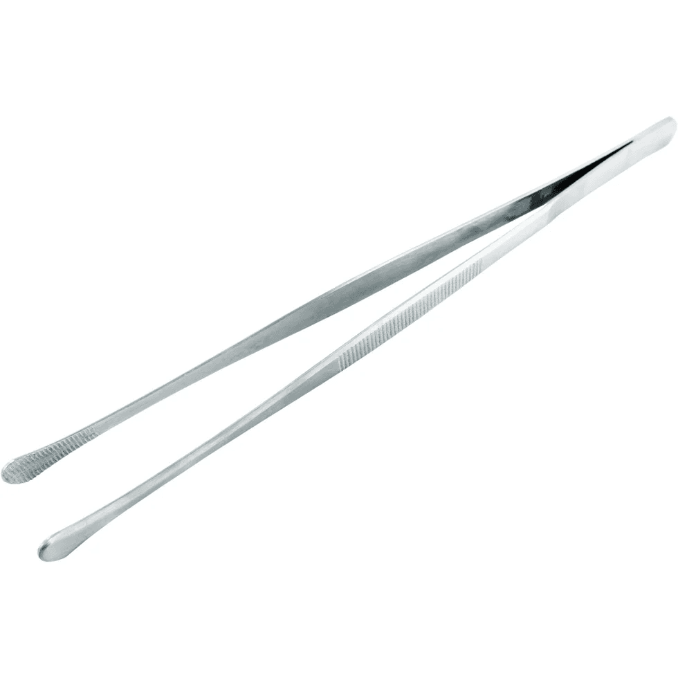 Nerthus Прави стоманени кухненски пинсети - 30 см.