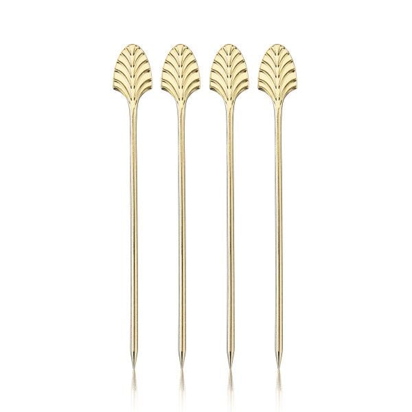 VISKI Коктейлни клечки 4бр. “Art Deco Gold“