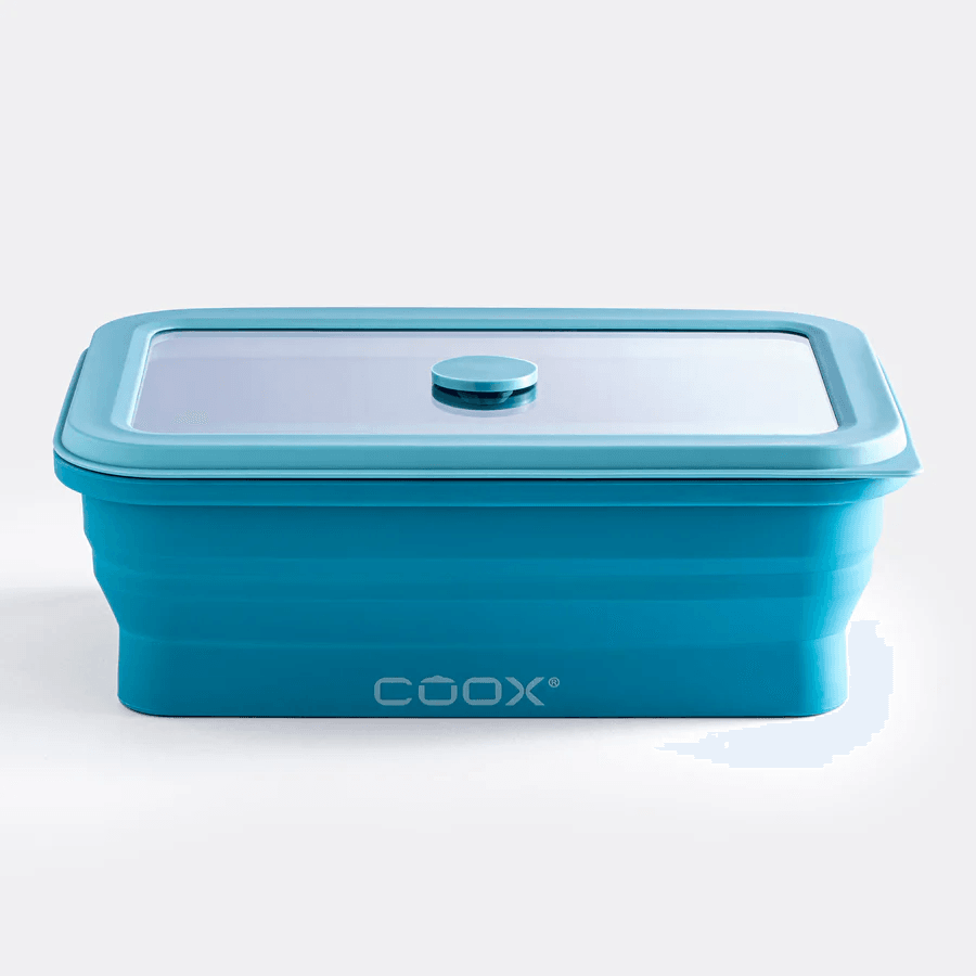COOX Сгъваема херметическа кутия за храна - 1 л. - синя