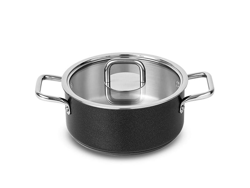 SILAMPOS Плитка тенджера с капак Comfort Black - Ø 16см.