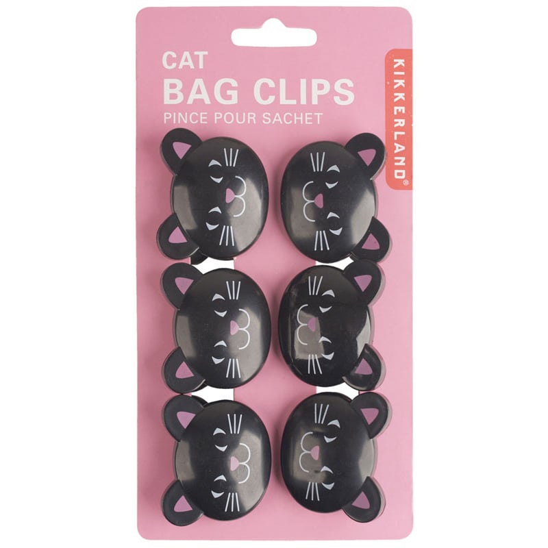 Щипки за съхраняване на храна Black Cat котки