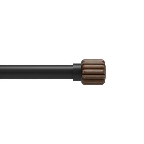 UMBRA Телескопичен корниз - EVIE PIN-POINT - цвят черен / орех - размер - 107-305 см