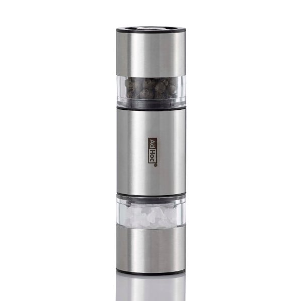 AdHoc Двойна мелничка за сол и пипер DuoMill Mini - 11 см - стомана