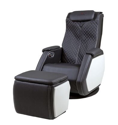 CASADA Масажен стол SMART V + масажна табуретка – цвят черен