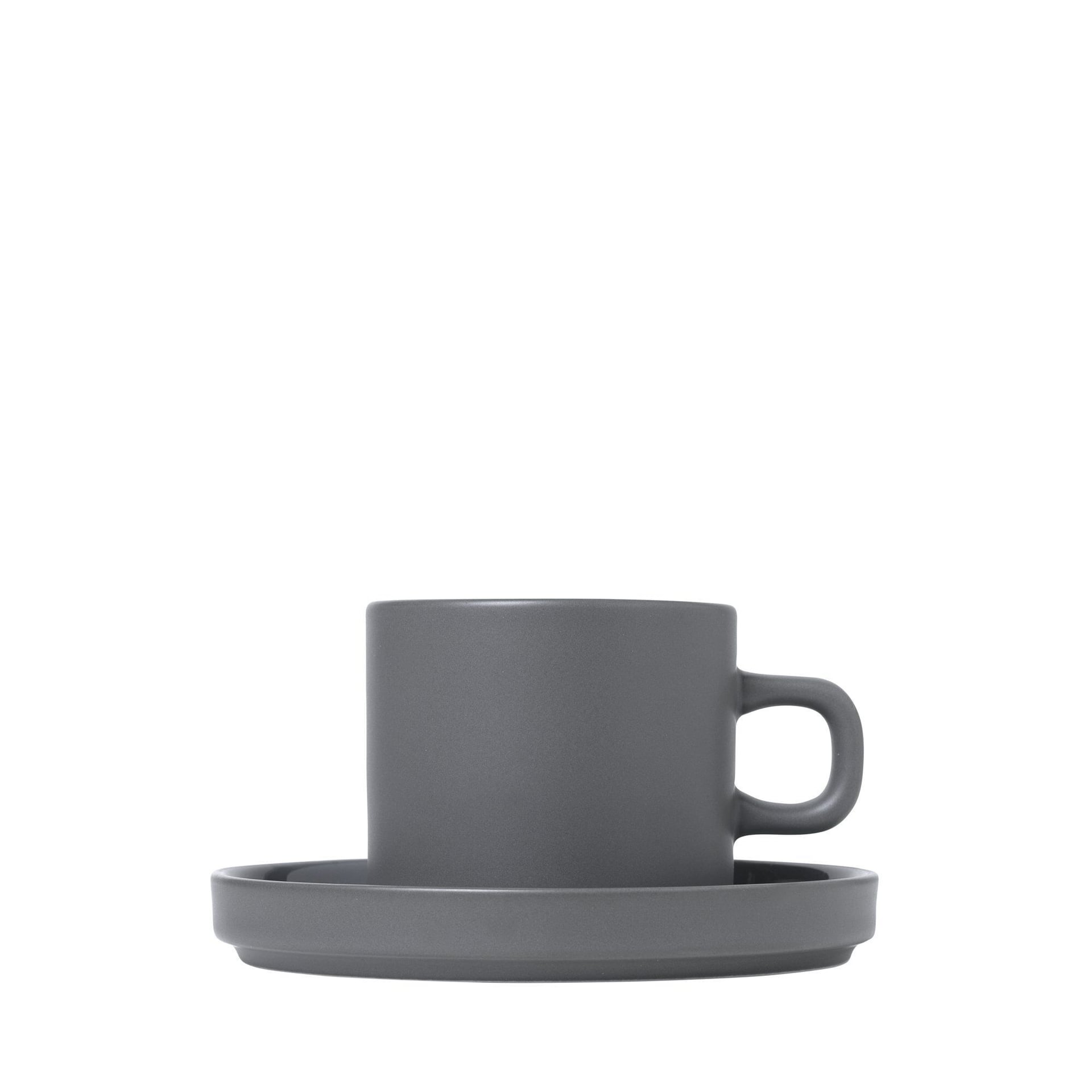 BLOMUS Комплект от 2 бр.чаши за кафе PILAR – цвят сив (Pewter)