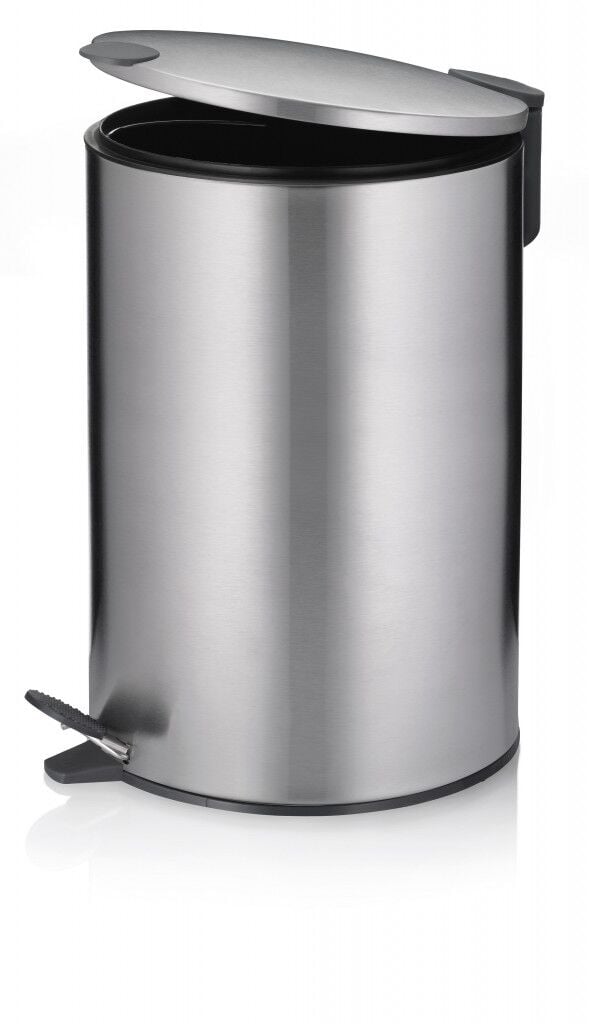 KELA Кош за отпадъци с педал “Mats“ - сребрист мат - 12л.