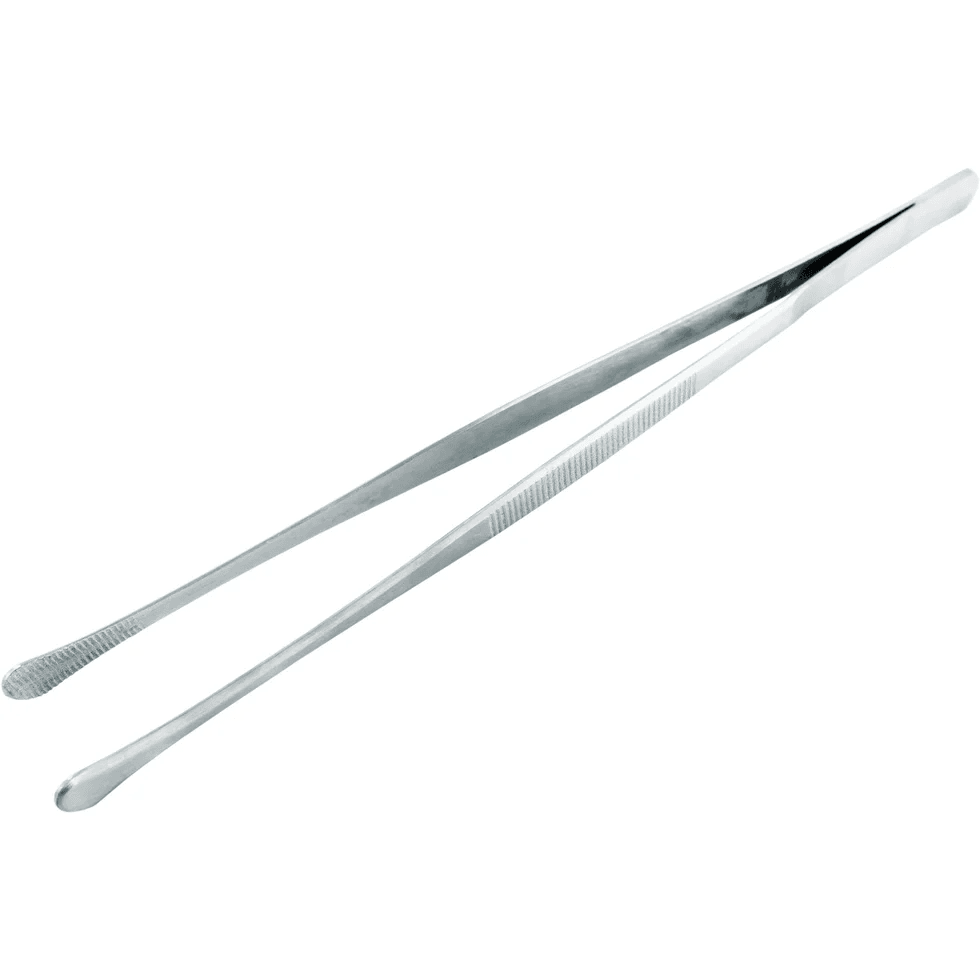 Nerthus Прави стоманени кухненски пинсети - 30 см.