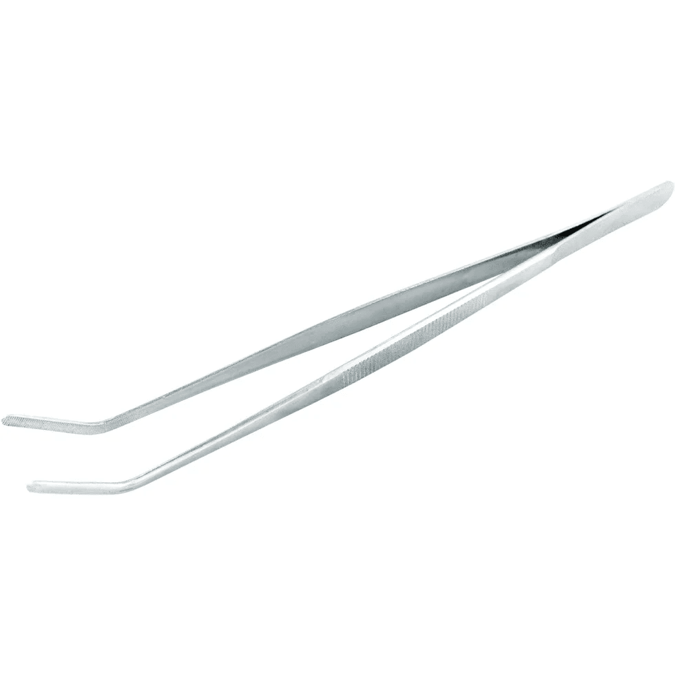 Nerthus Извити стоманени кухненски пинсети - 30 см.