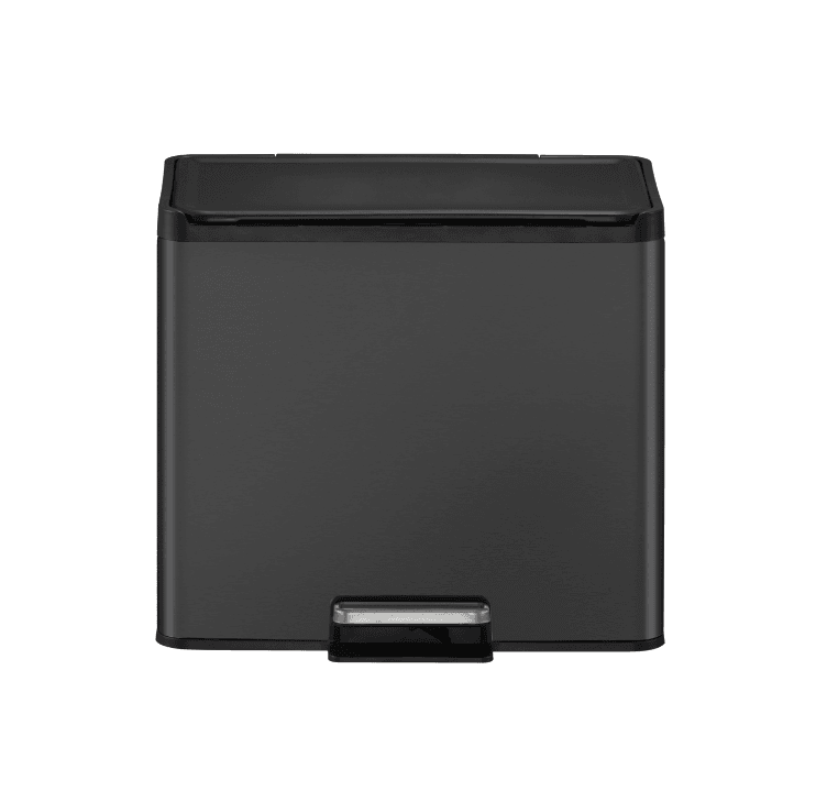 EKO Кош за разделно събиране ESSENTIAL - 2 х 15 л. - черен