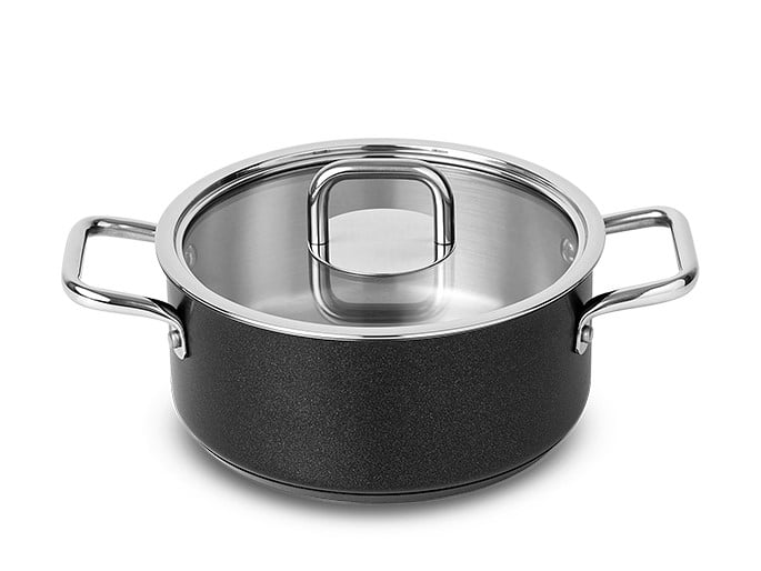 SILAMPOS Плитка тенджера с капак Comfort Black - Ø 20см.