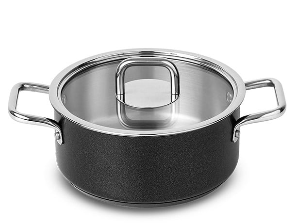 SILAMPOS Плитка тенджера с капак Comfort Black - Ø 24см.