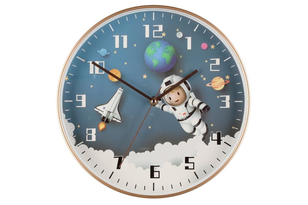 4LIVING Детски стенен часовник “Rocket“- Ø 30 см.