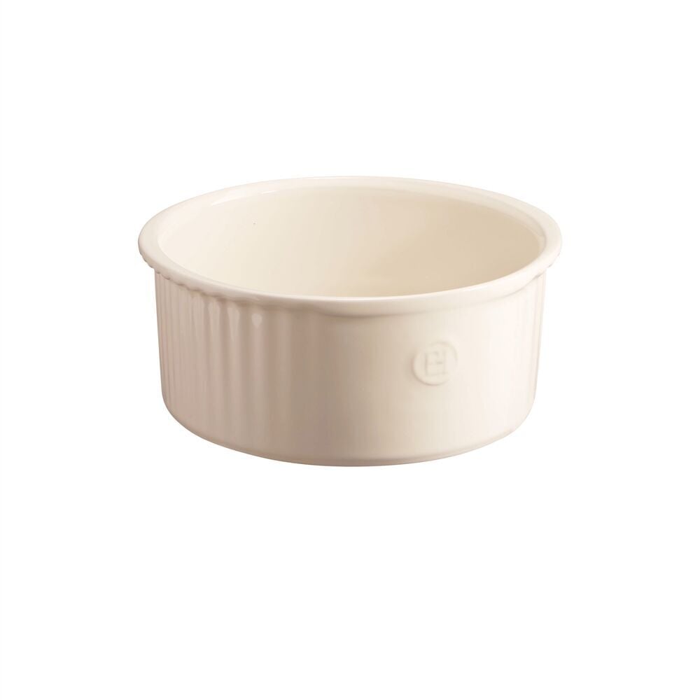 EMILE HENRY Керамична купа за суфле „SOUFFLE BAKING DISH“ – Ø 23 см – цвят екрю
