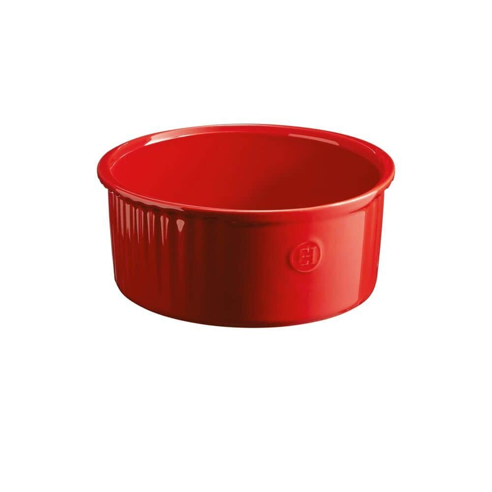 EMILE HENRY Керамична купа за суфле „SOUFFLE BAKING DISH“ – Ø 23 см – цвят червен