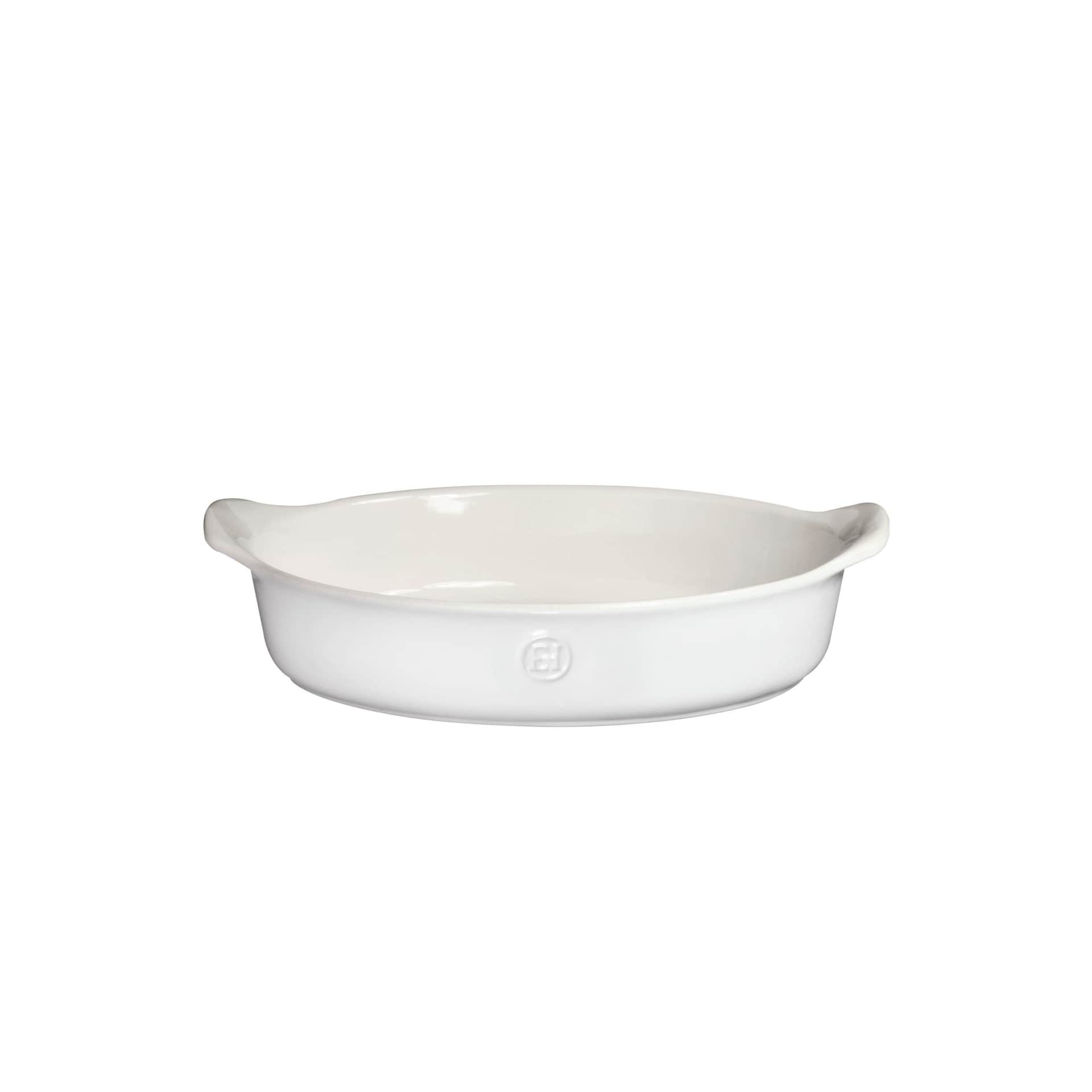 EMILE HENRY Керамична овална форма за печене „OVAL DISH FOR 2“ – 18 х 27см – цвят бяло и екрю