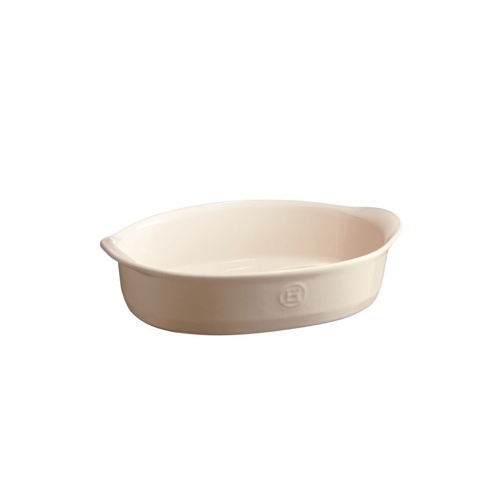 EMILE HENRY Керамична тава „SMALL OVAL OVEN DISH“ – цвят екрю