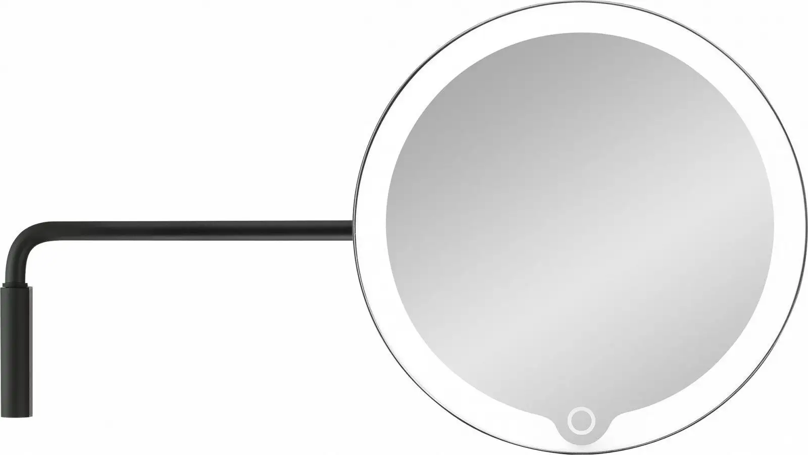BLOMUS Увеличително огледало MODO за стенен монтаж с LED светлина - цвят черен